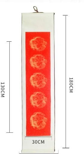 

01Chinese calligraphy Blank scroll, Xuan paper, drawing scroll, Wannian red seven character couplet, drawing scroll, full damask