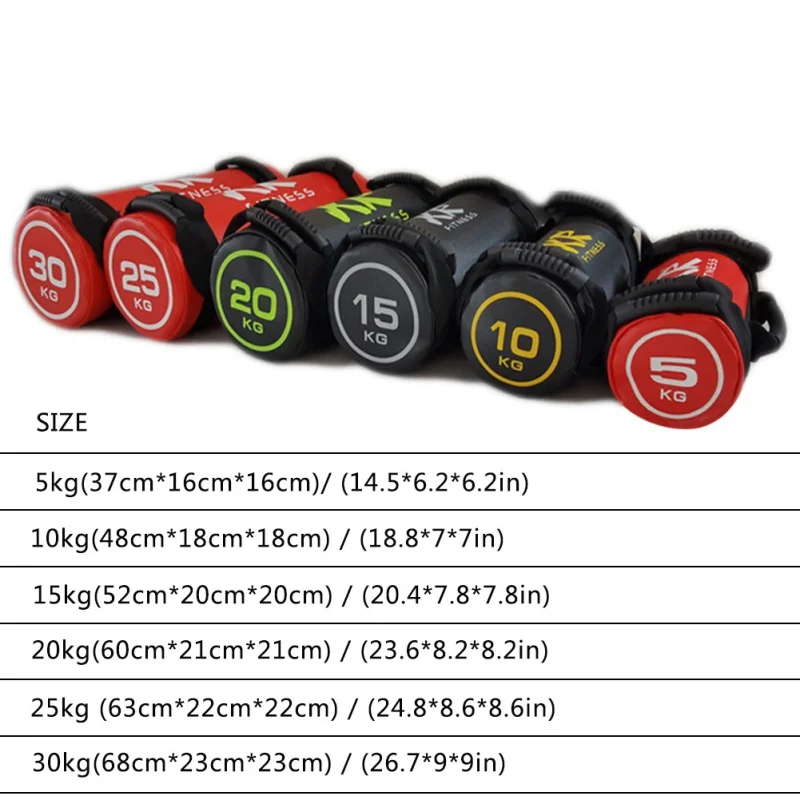 

5/10/15/20/25/30 Kg Filled Weight Sand Power Bag Strength Training Fitness Exercise Cross-fit Sand Bag Body Building Gym Sandbag