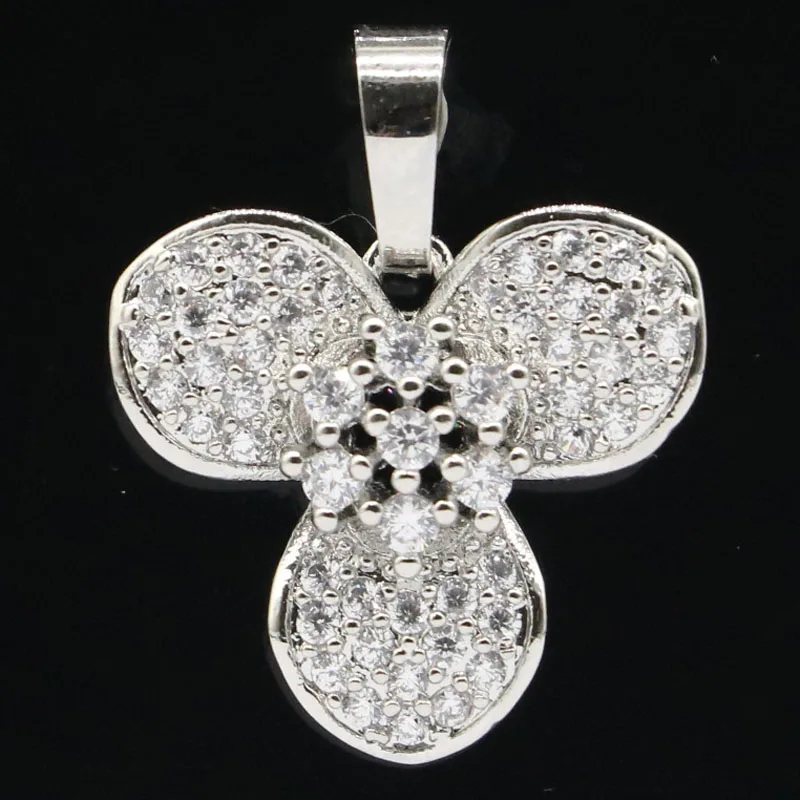 25x20 мм футболки с милым цветочным принтом и Форма белым сапфиром CZ одежда на