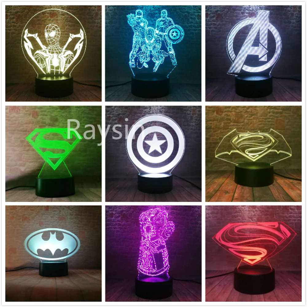 Мстители из комиксов Marvel Logo Человек паук железный человек Капитан Америка танос