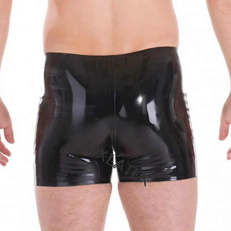 Латексные трусы Мужское эротическое нижнее белье сексуальное латекс резина