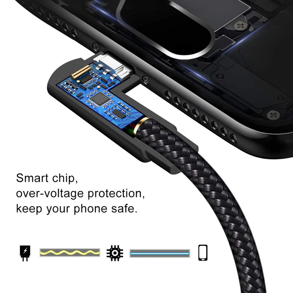 Кабель usb type-C для быстрой зарядки кабель Xiaomi Redmi Note 7 K20 samsung S9 S8 S10 Oneplus Pro USB-C шнур