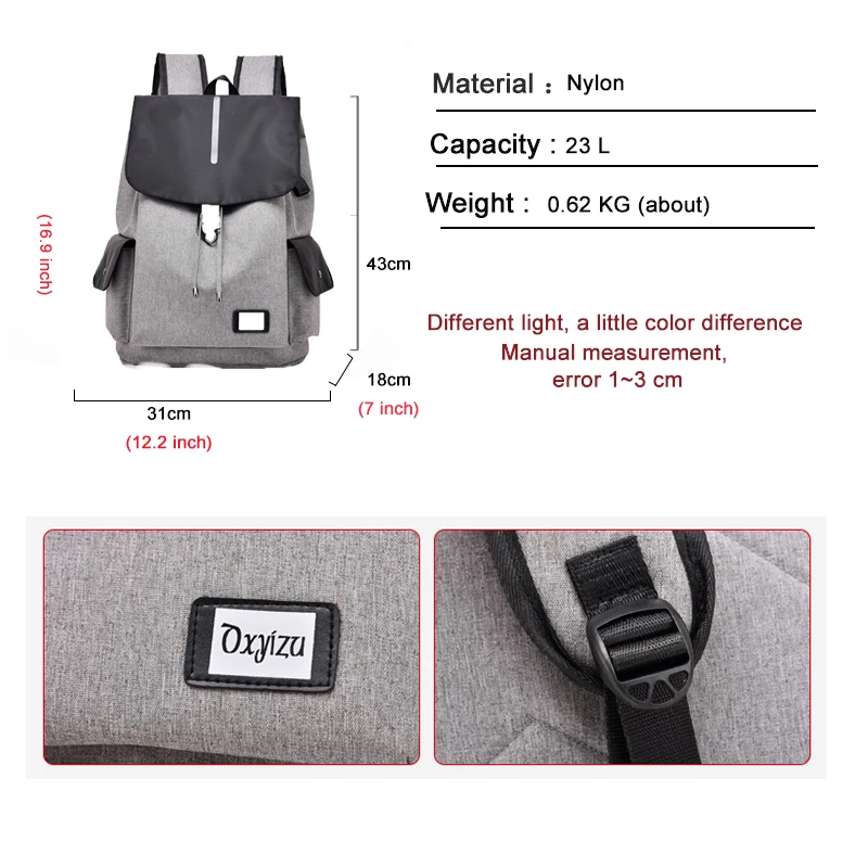 Британский стиль мужской рюкзак 2020 Новый Повседневный простой Оксфордский