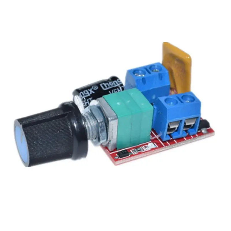 Мини 5A PWM 90W контроллер скорости двигателя постоянного тока модуль 3V-35V