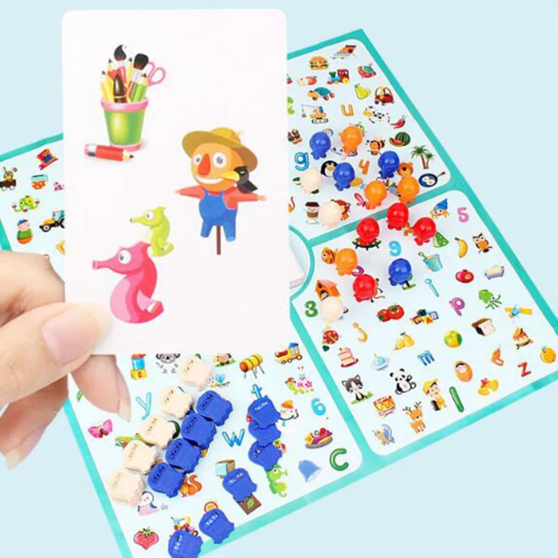 

Improve Children's Concentration Parent-child Team Interactive Game Find Picture Puzzle Memory Board Game 4-8 Year Old Toy