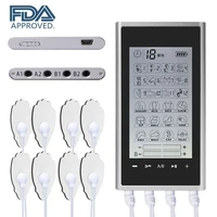 24 modes ems electric muscle therapy stimulator 4 output channel tens unit machine physiotherapy pulse body massager dropship