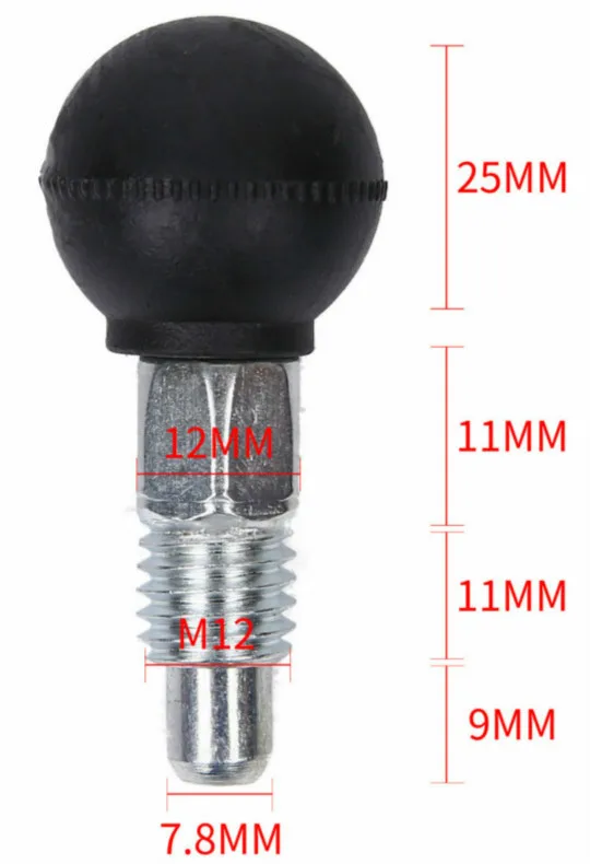 M12 Thread Dia 12MM Аксессуары для тренажерного зала, шарнирная ручка с тяговым штифтом, диаметр резьбы 12 мм, оборудование для фитнеса, автомобильная Тяговая штифтовая Подушка, подъемный штыковый замок - Цвет: M12 Thread Dia 12MM