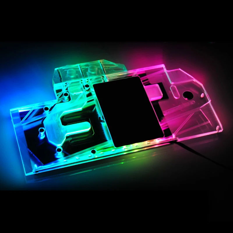 Блок водяного охлаждения Bykski совместимый MSI Geforce RTX 2080 GAMING X TRIO GPU Block поддержка