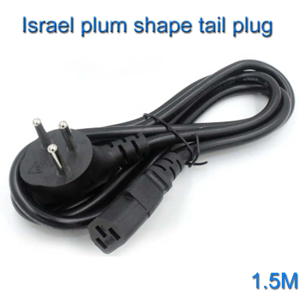 

Copper-clad aluminum Israel power cable 1.5 meters desktop computer host rice cooker three-pin plug cable