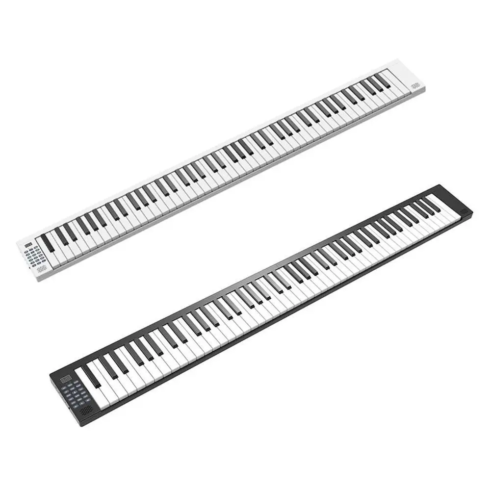 Portable Electronic Organ 88-key Folding Electric Piano Keyboard Musical Instruments Rechargeable Battery with Sustain Pedal