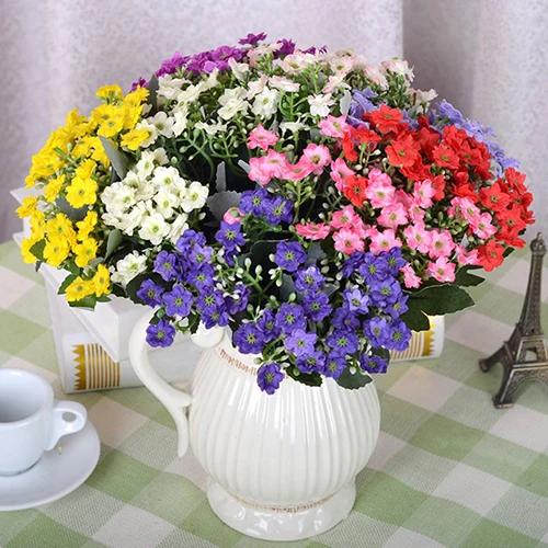 Цветы из шелка 6 веток 36 головок | Дом и сад