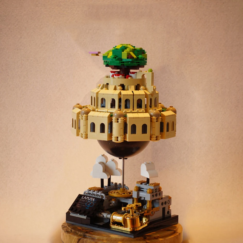 Строительные блоки Moc Laputa Модульные строительные Детская музыкальная шкатулка