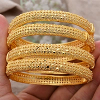 4pcslot indian gold color bangles for women girls bollywood wedding jewelry ethnic polish bracelets traditional designer
