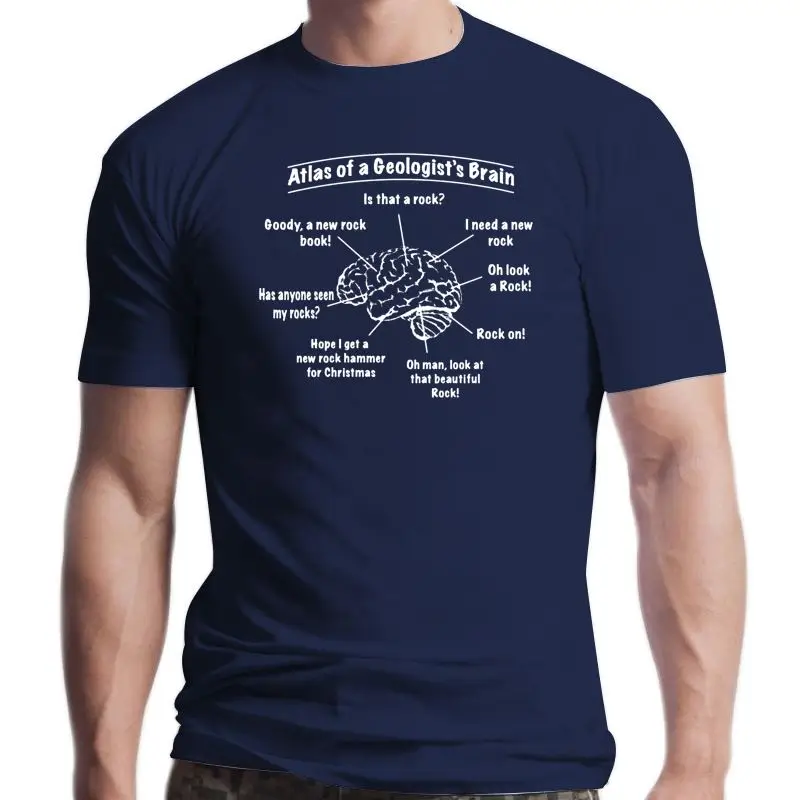 Novo atlas de um geólogo cérebro gráfico preto tshirts anatomia biológica teoria diagramas estudos masculinos topos t camisa alta qualit