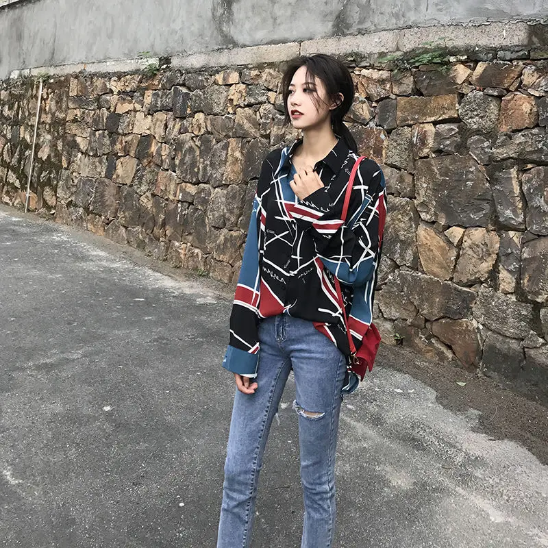Blusas Mujer De Moda 2019 и длинными рукавами женские футболки Женские топы блузки