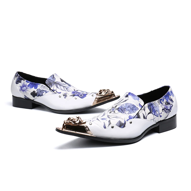 

New high-end private customized men's leather shoes Brock British casual shoes business banquet shoes leather men's shoes