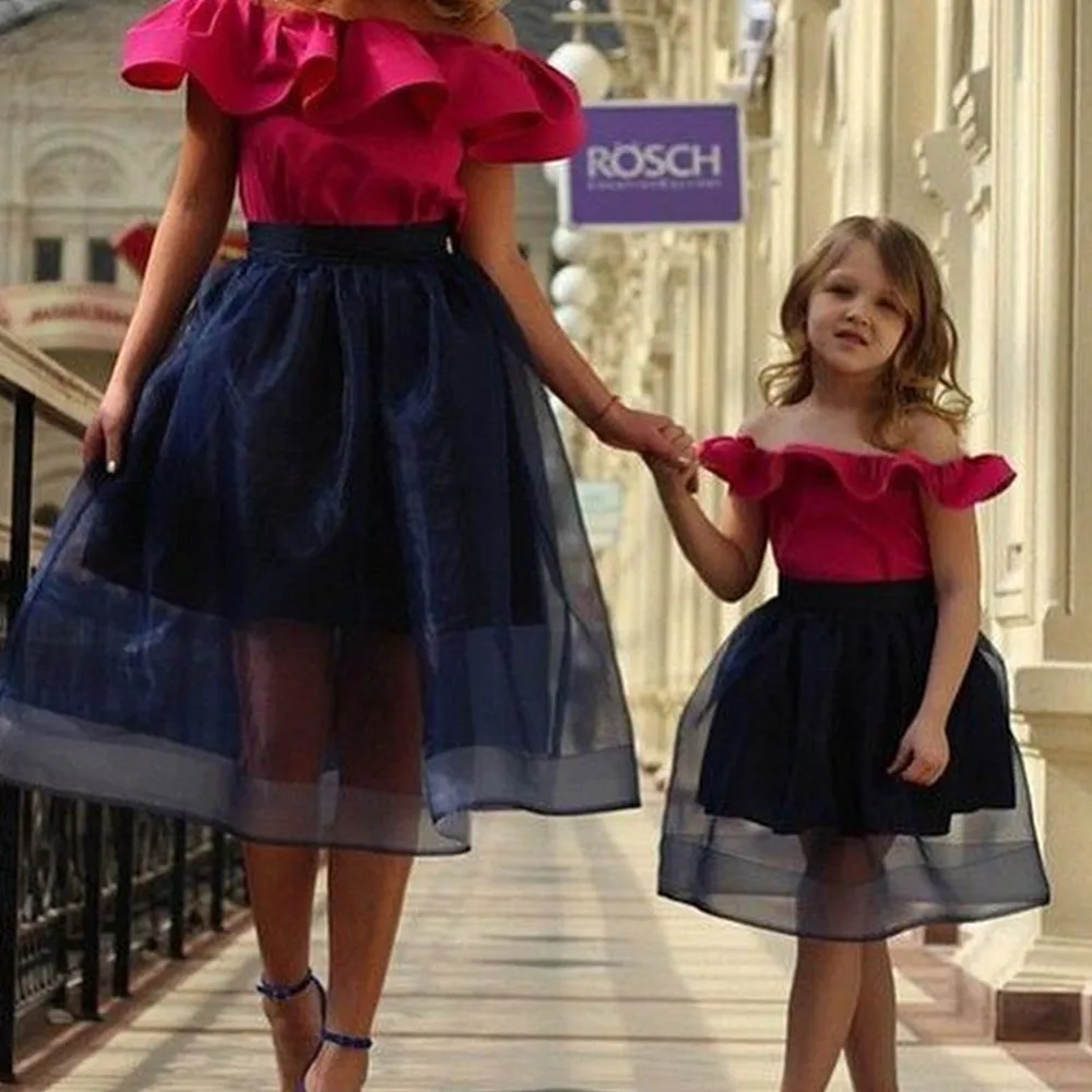 Vestidos de Fiesta Cortos Retro Bateau para mujer, vestidos a juego para madre e hija, vestido mejor ajustado para niños, vestidos de flores para baile de graduación 2022 (0)