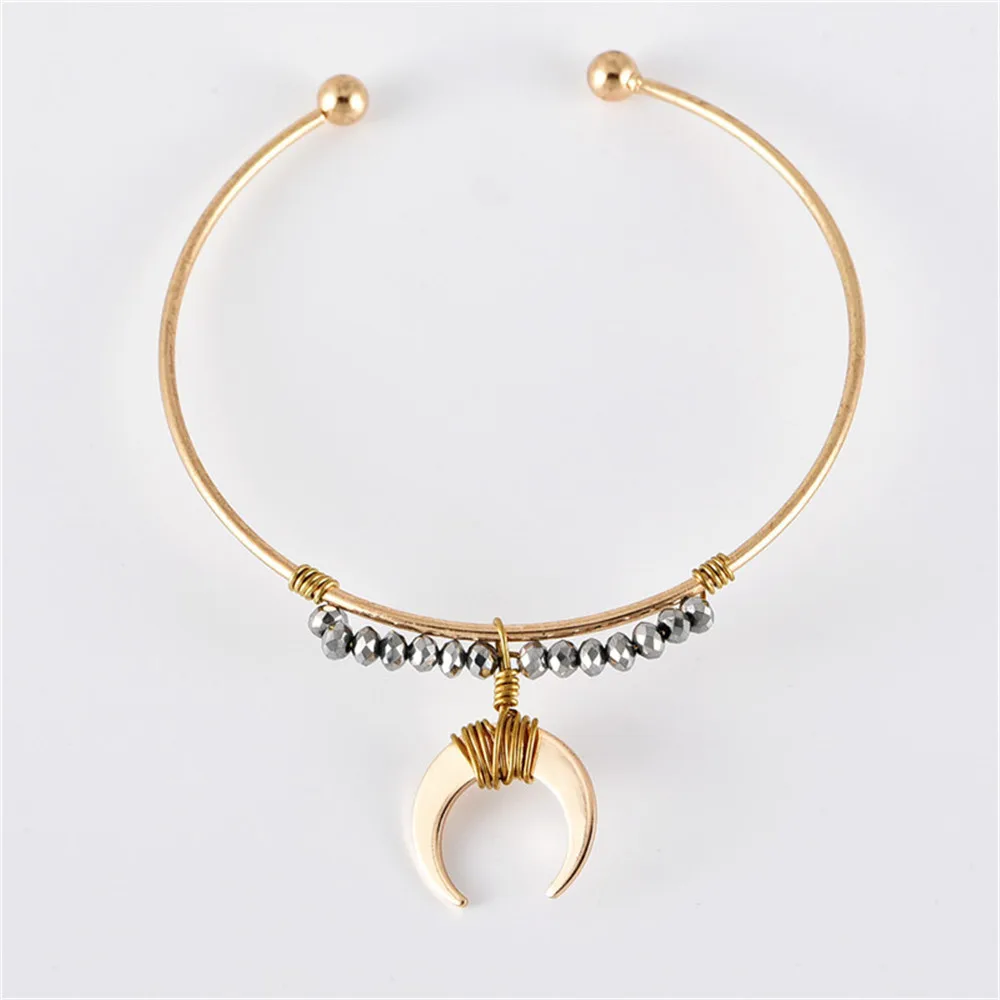 Браслет женский многослойный с цветными камнями Ювелирное Украшение в стиле