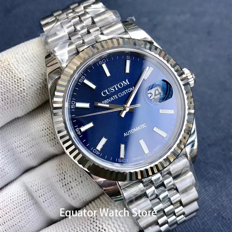 Мужские механические наручные часы с автоматической датой 40 мм|Мужские часы| |