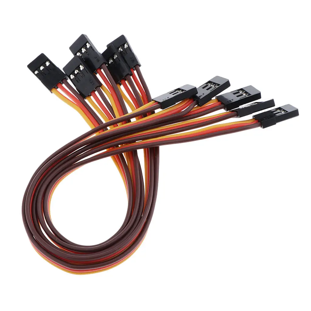 

Pack of 5 Servo Extension Cables Male to Male for RC Airplane