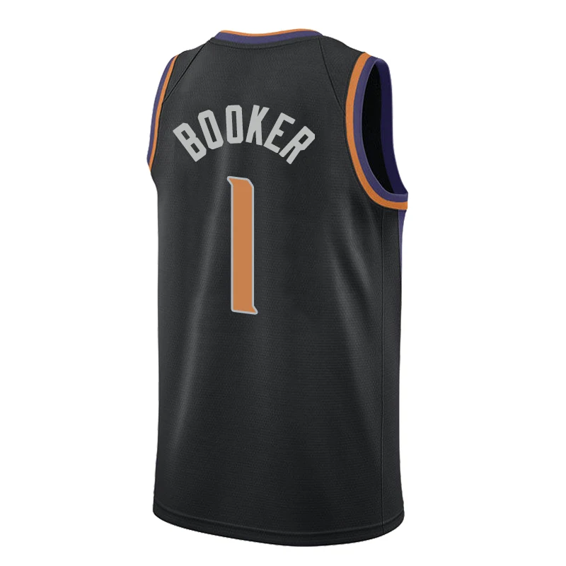 

Mens American Basketball jerseys Clothes European Size Phoenix Suns #1 #3 Steve Nash Devin Booker Chris Paul T Shirts Cotton