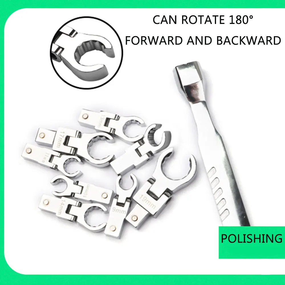 Портативный гаечный ключ с храповым механизмом 72 дюйма встряхивающаяся головка