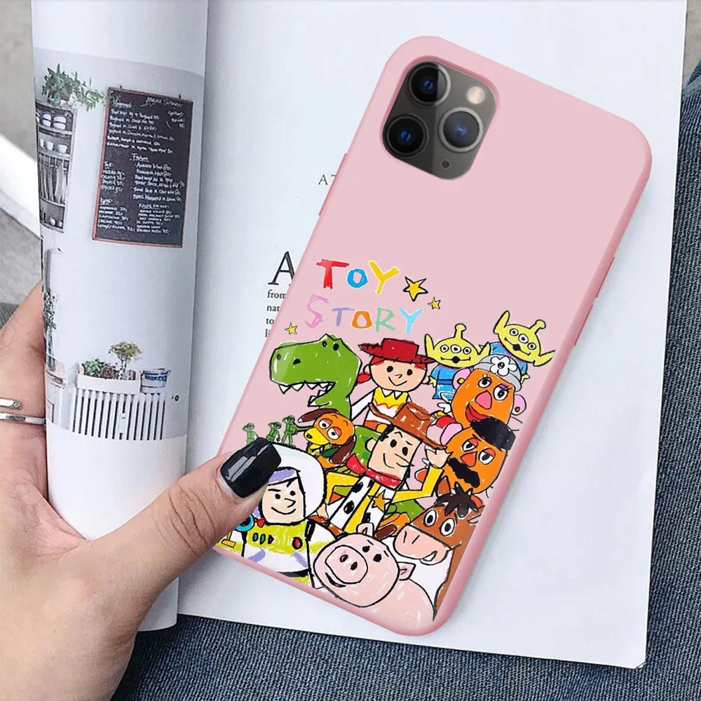 Toy Story 4 Woody Alien розовый мягкий силиконовый чехол для телефона iPhone 11 Pro MAX SE 5 6 6S 7 8Plus XR