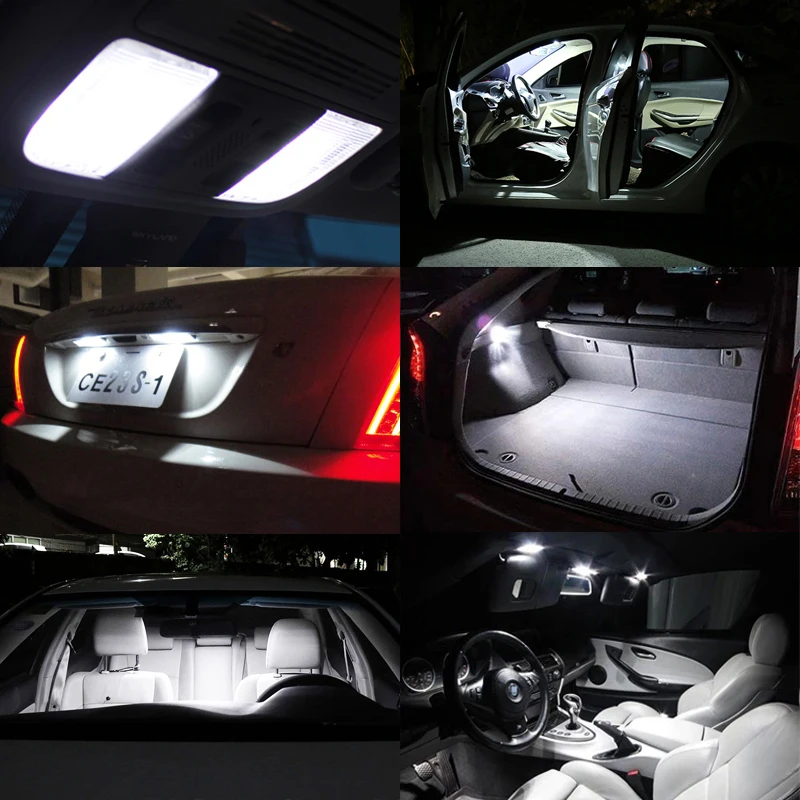 LED Interior Light Bulb Kit For Suzuki Jimny 1981-2015 2016 2017 2018 2019 2020 2021 2022 Car LED Map Trunk Lamp Canbus No Error images - 6