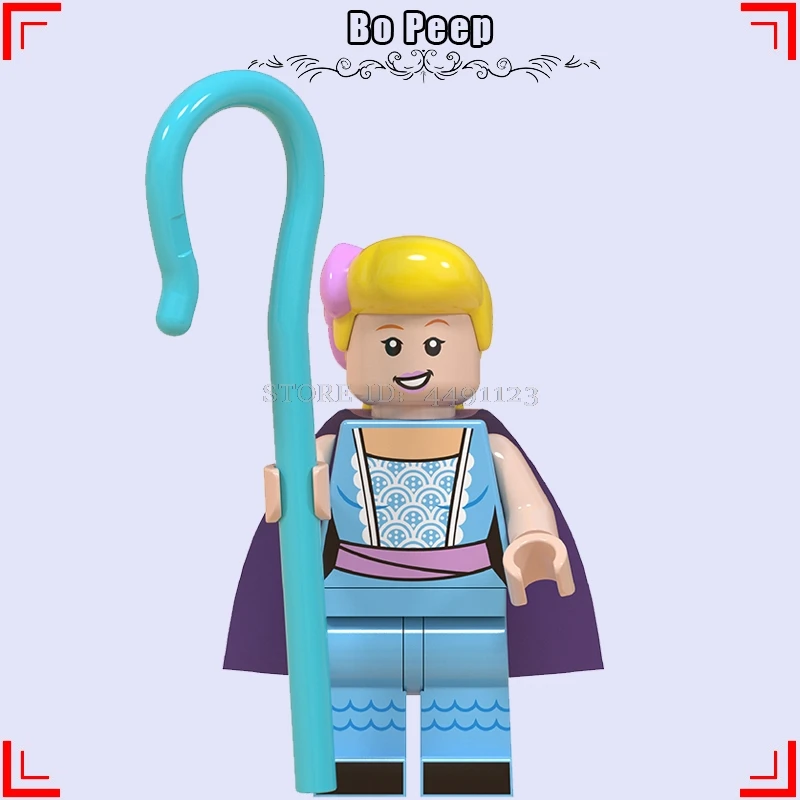 Bo Peep «История игрушек», «4 Вуди и Джесси Базз Лайтер чужой зург животного строительные кубики, детские игрушки Аниме фильм зеленого цвета в армейском Для мужчин стежка игрушка в виде фигурки - Цвет: Bo Peep