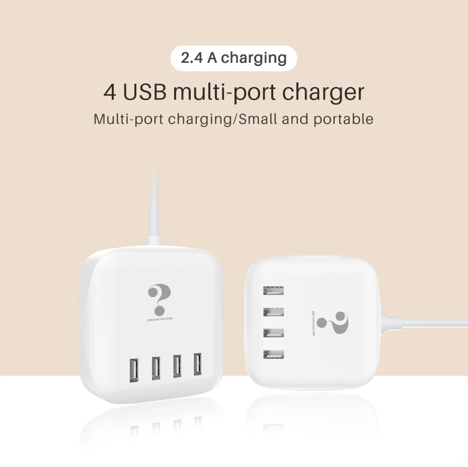 Новое умное 4 usb-порта универсальное телефонное зарядное устройство быстрый адаптер для зарядки настенное настольное зарядное устройство для Xiaomi huawei samsung s10 ipad