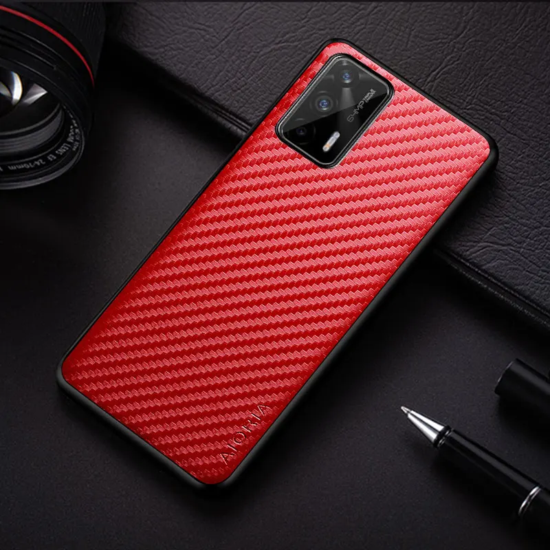 carbon fibre texture phone case for oppo realme gt neo flash x7 max fashion design soft back cover for realme q3 pro 5g case free global shipping