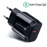 18w qc 3 0 quick charge 3 0 usb charger 4 0 fast charger usb portable charging mobile phone charger for iphone12 11 7 samsung
