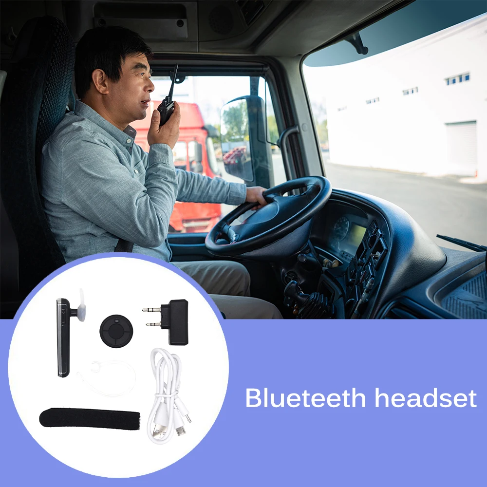 

Bluetooth Walkie Talkie Wireless Headset Walkie Talkie Bluetooth Headset Two Way Radio Headphone Earpiece For Baofeng UV-82 UV5R