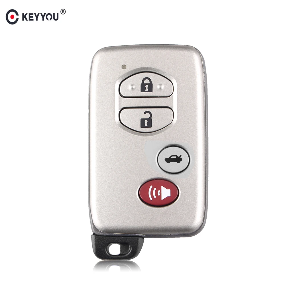 KEYYOU Новый чехол для дистанционного ключа 3 + 1 4 кнопки Toyota Prius Land Cruiser Prado Avalon Чехол