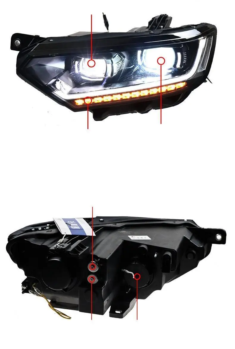 Автозапчасти Luces Led Para авто Drl аксессуары автомобильные лампы фары автомобильные фары в сборе 17 18 для Volkswagen Magotan