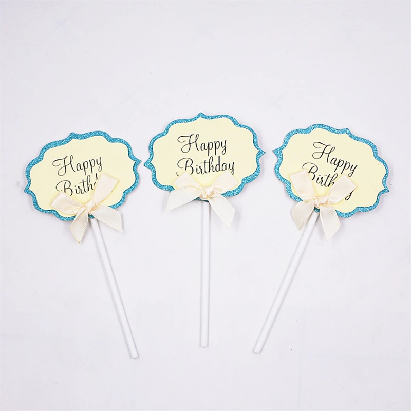 10 шт. мини пирожное для дня рождения топперы торт Топпер украшения выбор юбилей