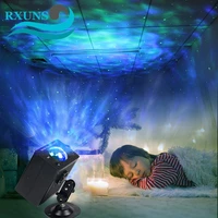 led galaxy projector ocean wave led night light music player remote star rotating night light luminaria for kid bedroom lamp