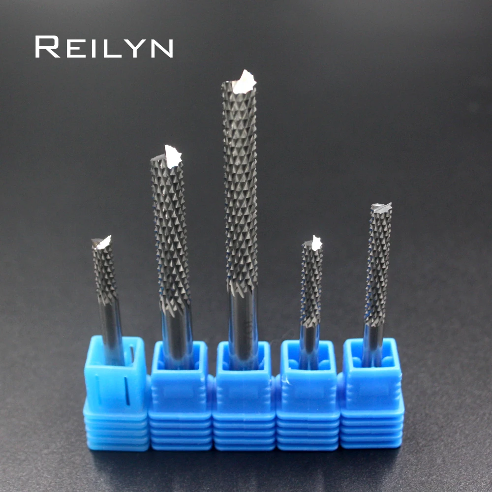 

D4x12x45L D6x52x80L Drilling bits mini drills PCB hard alloy drilling bits milling cutter CNC router board milling bits