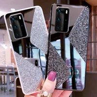 Case for Samsung A32 A52 A72 S21 Ultra S10 Note Plus Glitter Makeup Mirror Phone Case For Galaxy S20 A21S A31 A51 Cover