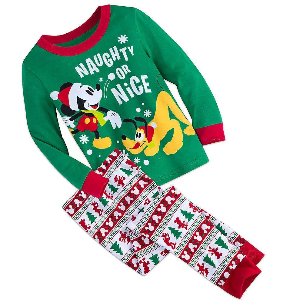 

New Cotton Children Long Sleeve Pyjamas Kids Pijama Infantil Christmas Clothing Home Clothes Pajamas Suit Little Mouse Cartoon