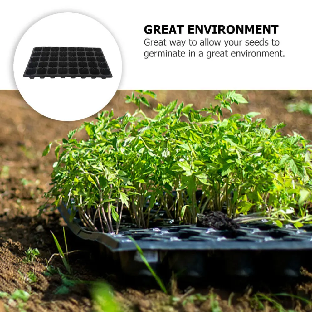 

12PCS 40-cell Seedlings Tray Practical Planting Tray Succulent Plants Flower Pot