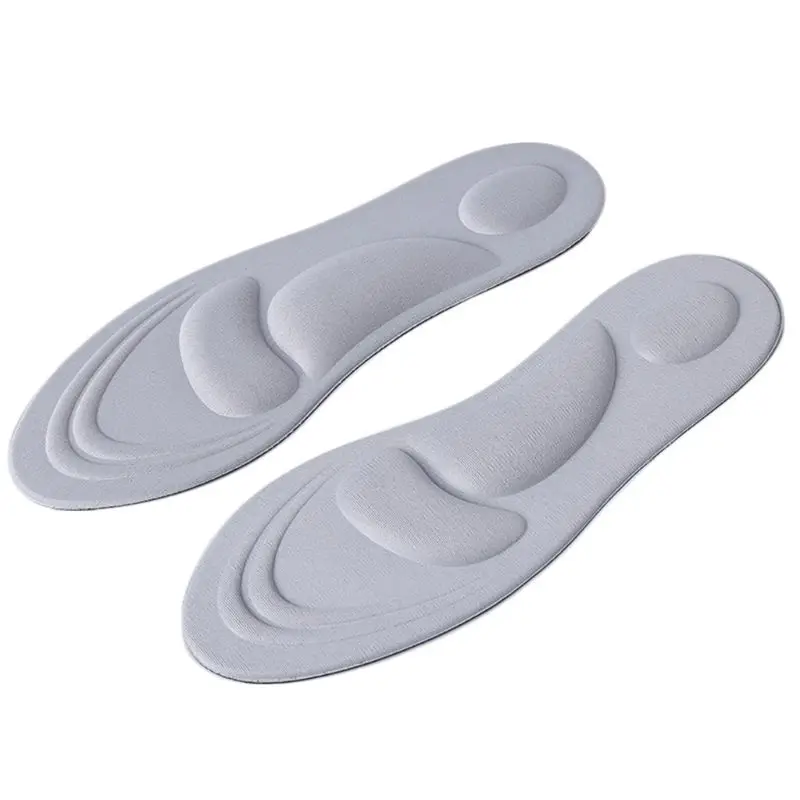 

4D Massage Sport Sponge Pads High Heel Shoes Insoles Arch Support Pain Relief Insert Cushion Shock Absorber Random Color 2 Sizes