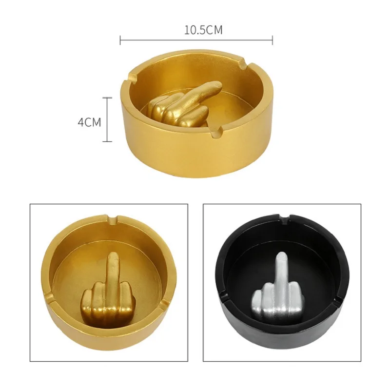Индивидуальная пепельница для среднего пальца забавная креативная полимерная