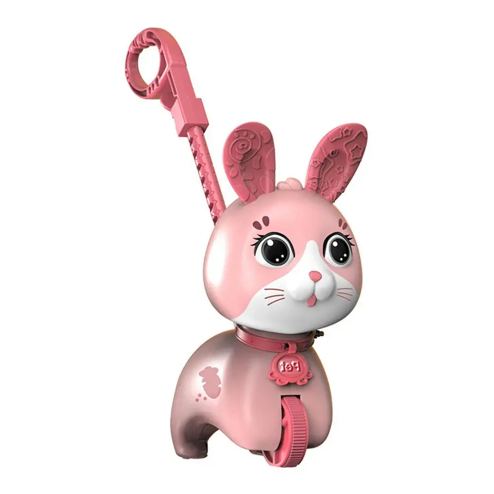 

Baby Stroller Toys Trolleys Educational Musical Rabbits Hand-Push Portable Toys Interactive Crawling Electric Toys For Kids