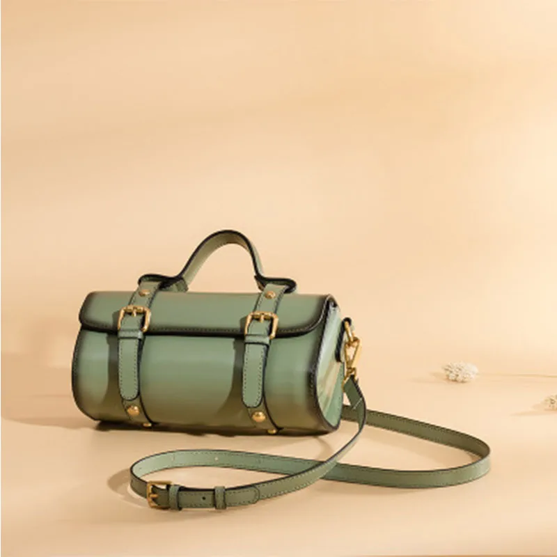 Новинка 2019 женская сумка из коровьей кожи через плечо Повседневная на одно Ретро