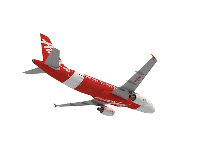 1:72 1:100 Аэробус A320-200 самолет Air Asia гражданского самолета 3D Бумажная модель детские