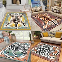 cartoon tiger skin carpet persian ethnic style floor mats living room coffee table carpet decoration salon bedroom rug alfombra