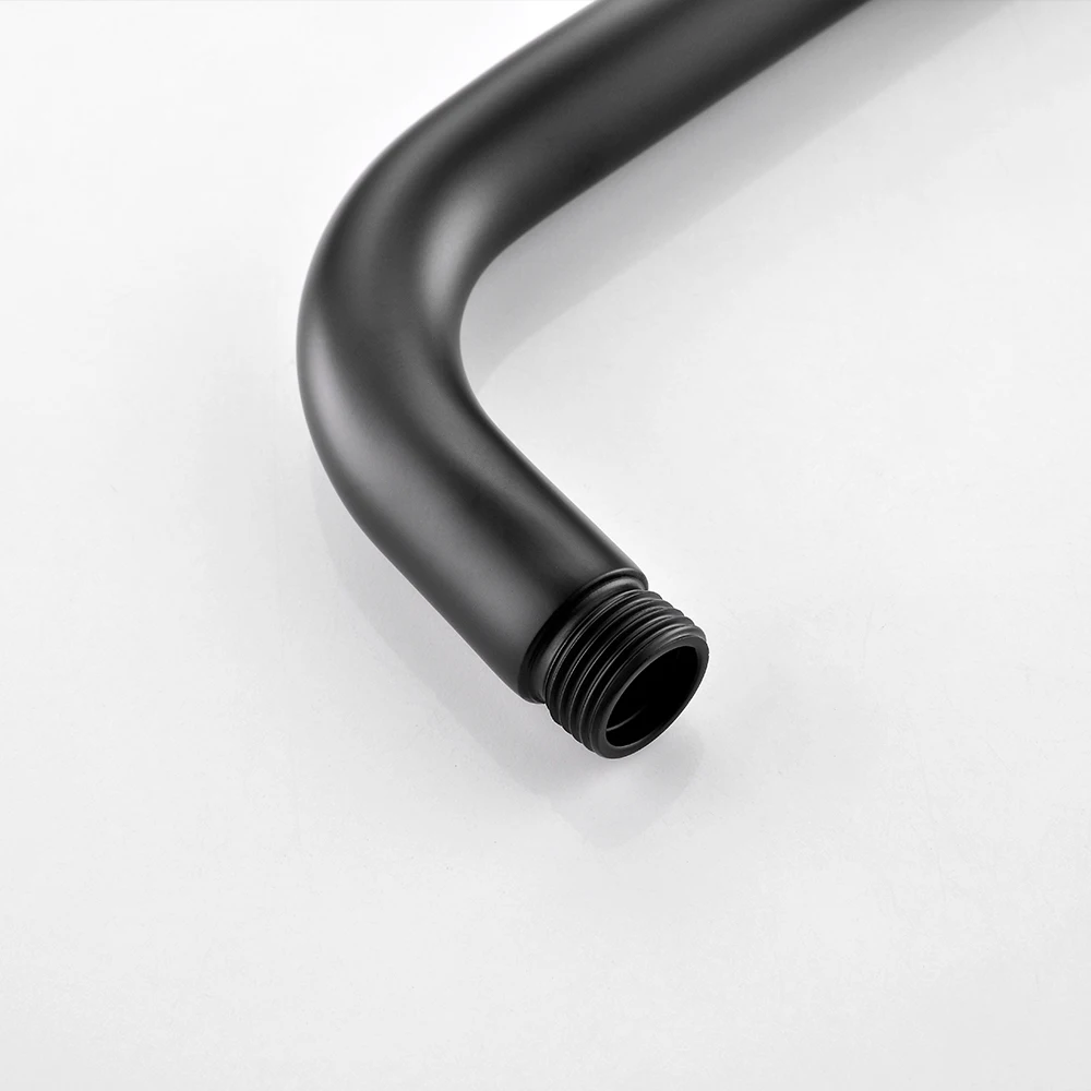 Smesiteli черный настенный Твердый латунный душевой кран для ванной комнаты|Стойки