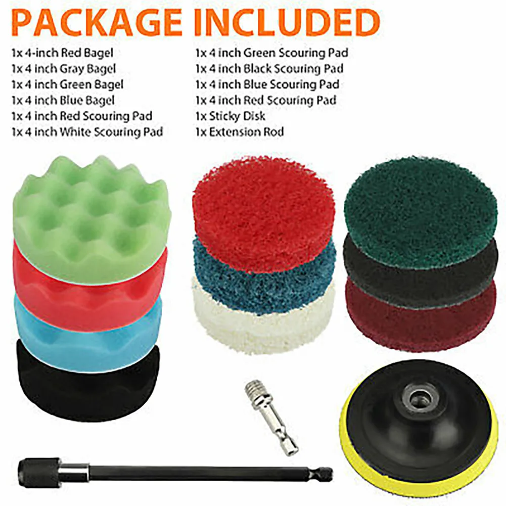 

Polishing Polishing Pad Replacement Sponge 12Pcs/kit Accessories Buffing Kit Set Drill