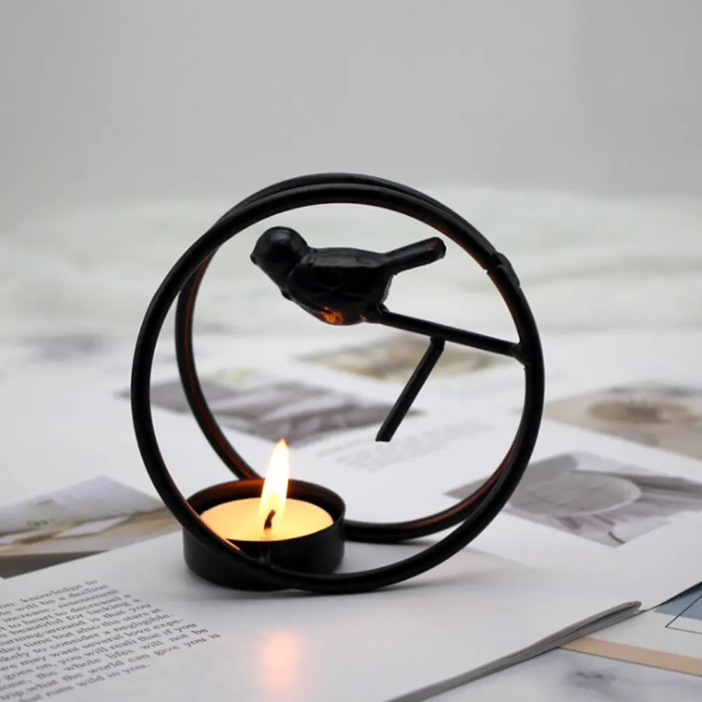 Новый геометрический Железный Подсвечник настенный подсвечник орнамент бра